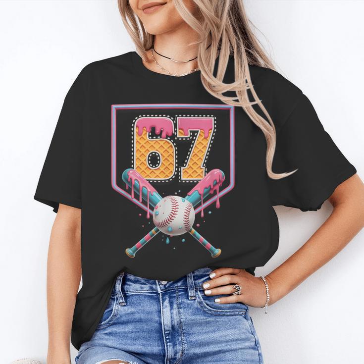 Baseball Drip Number 67 Fun Six Seven 6 7 Meme Unisex T-Shirt Baseball Drip Number 67 Fun Six Seven 6 7 Meme Unisex T-Shirt