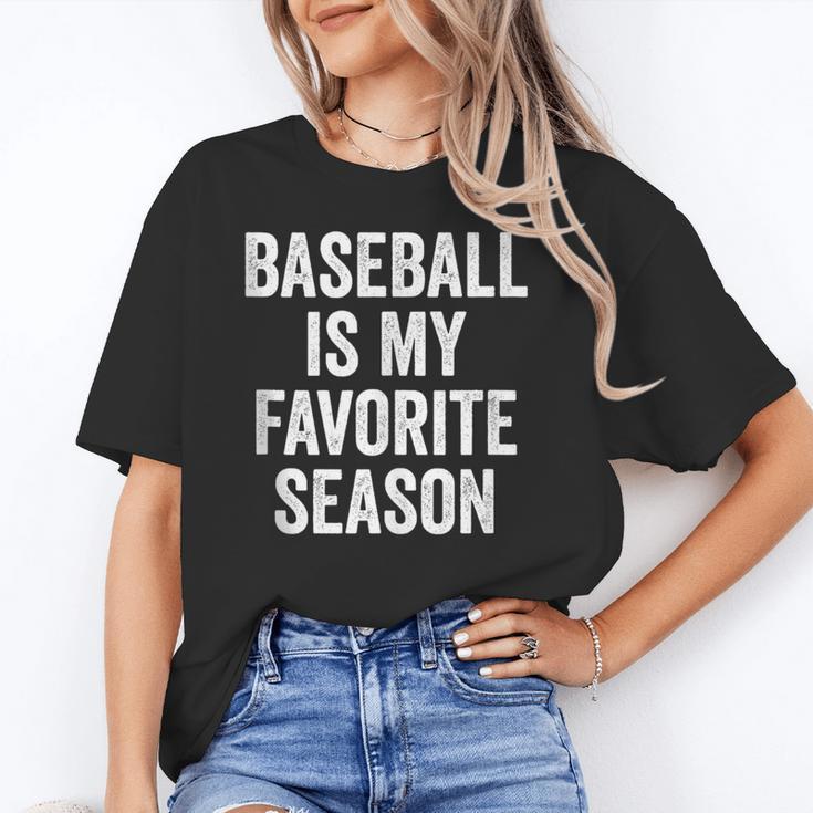 Baseball Is My Favorite Season Baseball Player Unisex T-Shirt