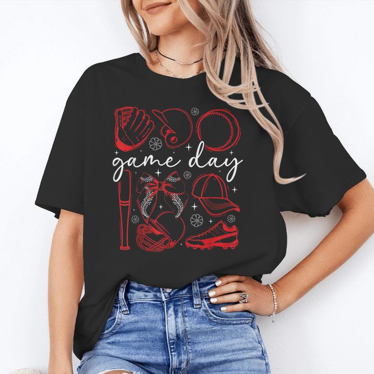 Baseball Game Day Coquette Game Day Baseball Unisex T-Shirt Baseball Game Day Coquette Game Day Baseball Unisex T-Shirt
