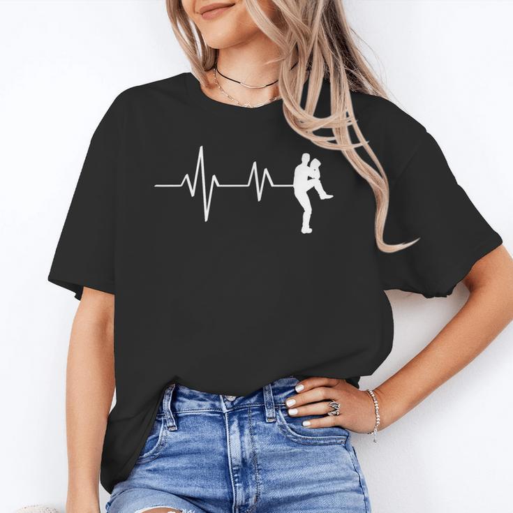 Baseball Heartbeat Pitcher Position Simple Line Art Unisex T-Shirt Baseball Heartbeat Pitcher Position Simple Line Art Unisex T-Shirt