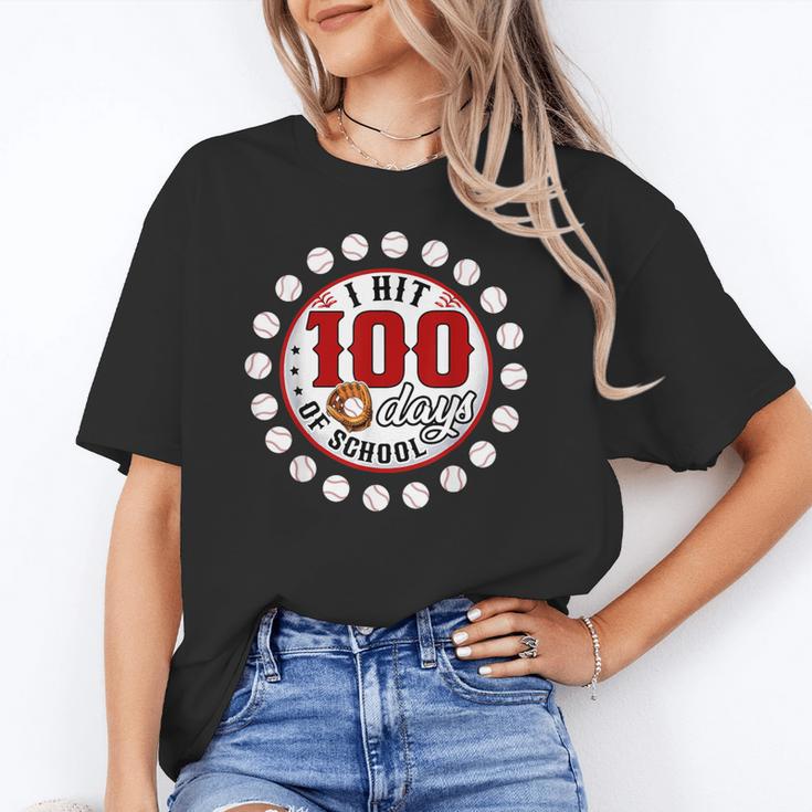 Baseball I Hit 100 Days Of School Baseball Player Kids Boys Unisex T-Shirt Baseball I Hit 100 Days Of School Baseball Player Kids Boys Unisex T-Shirt
