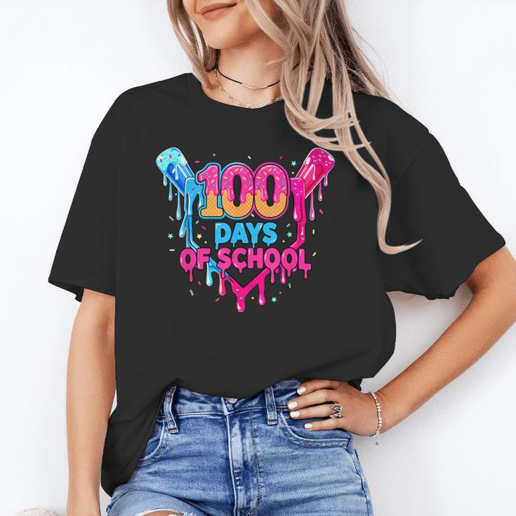 Baseball Ice Cream Drip 100 Days Of School Boys Girls 100th Unisex T-Shirt Baseball Ice Cream Drip 100 Days Of School Boys Girls 100th Unisex T-Shirt