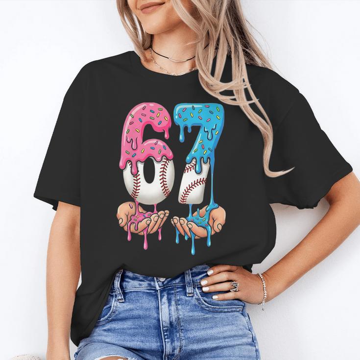 Baseball Ice Cream Drip 67 Hands Six Seven Boys Unisex T-Shirt