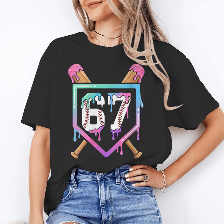 Baseball Ice Cream Drip 67 Player Dabbing Six Seven Boys Unisex T-Shirt
