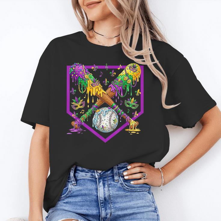 Baseball Ice Cream Drip Boys Mardi Gras Carnival Party Mask Unisex T-Shirt Baseball Ice Cream Drip Boys Mardi Gras Carnival Party Mask Unisex T-Shirt