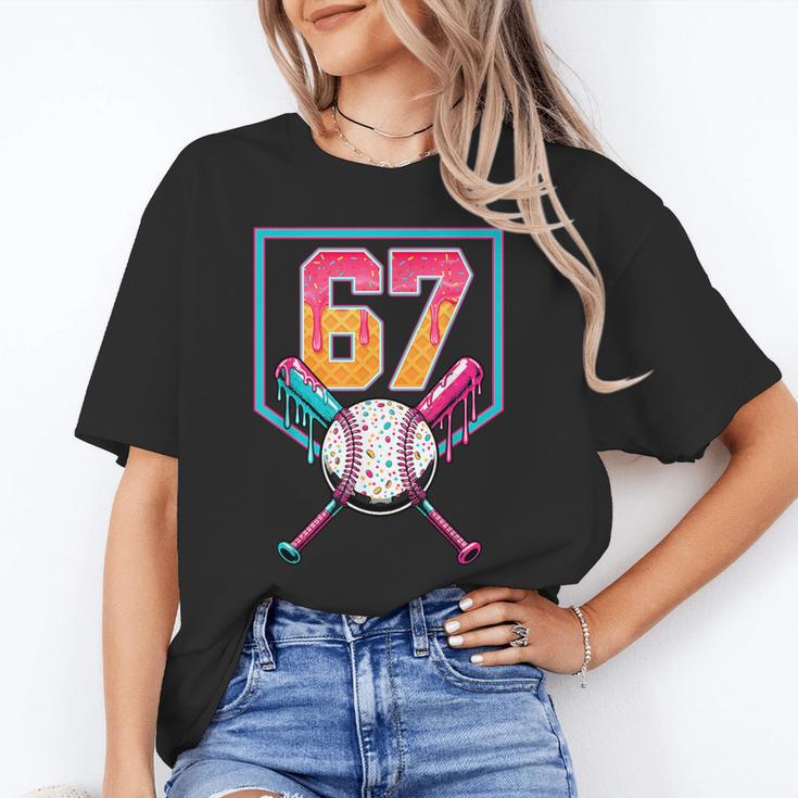 Baseball Ice Cream Drip Number 67 Player 67th Birthday Men Unisex T-Shirt Baseball Ice Cream Drip Number 67 Player 67th Birthday Men Unisex T-Shirt