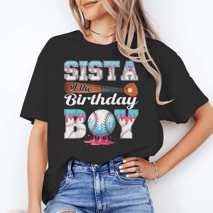 Baseball Ice Cream Drip Sista Of The Birthday Boy Unisex T-Shirt