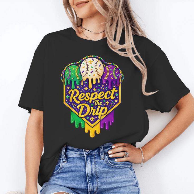 Baseball Ice Cream Respect The Drip Mardi Gras Carnival Boys Unisex T-Shirt Baseball Ice Cream Respect The Drip Mardi Gras Carnival Boys Unisex T-Shirt