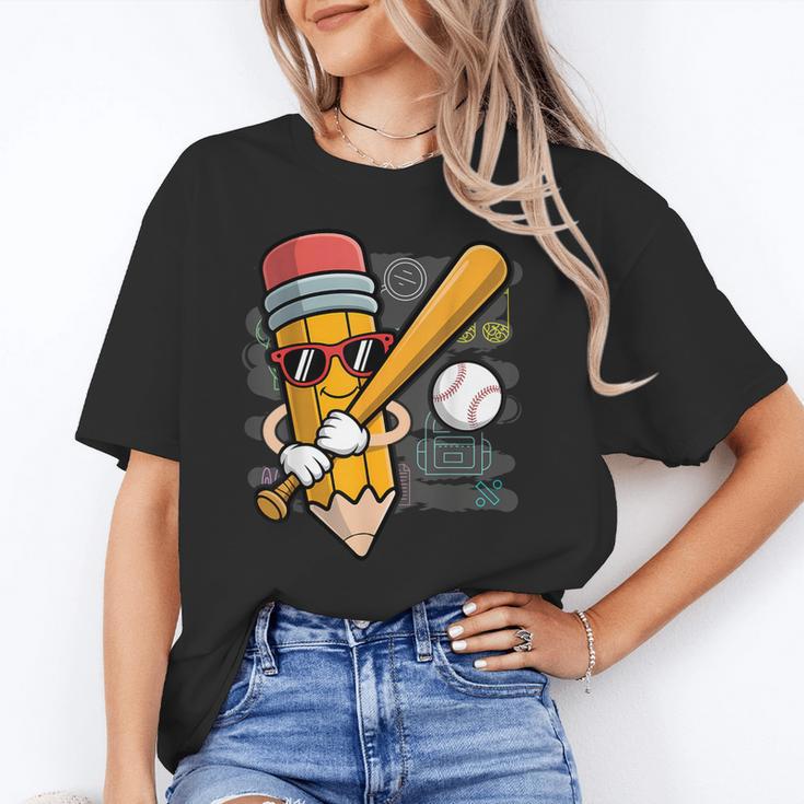 Baseball Player Pencil Back To School Cute Sport Students Unisex T-Shirt Baseball Player Pencil Back To School Cute Sport Students Unisex T-Shirt
