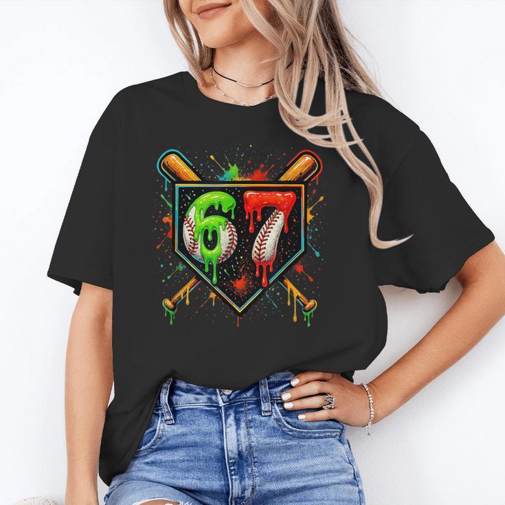 Baseball Six Seven 67 Meme Ice Cream Drip Xmas Women Men Unisex T-Shirt Baseball Six Seven 67 Meme Ice Cream Drip Xmas Women Men Unisex T-Shirt