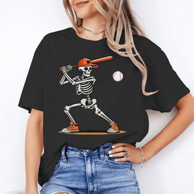 Baseball Skeleton Spooky Boys Halloween Baseball Player Unisex T-Shirt Baseball Skeleton Spooky Boys Halloween Baseball Player Unisex T-Shirt