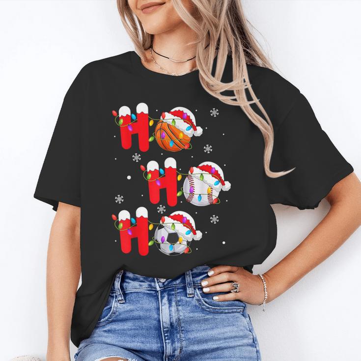 Basketball Baseball Soccer Christmas Ho Ho Ho Santa Xmas Unisex T-Shirt Basketball Baseball Soccer Christmas Ho Ho Ho Santa Xmas Unisex T-Shirt