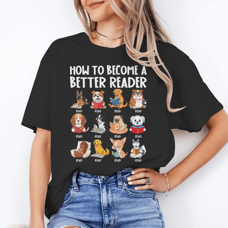 How To Become a Better Reader Dog Back To School Unisex T-Shirt