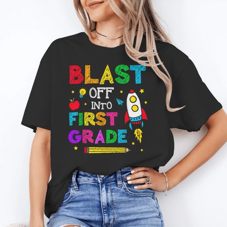 Blast Off Into First Grade Squad First Day Back To School Unisex T-Shirt Blast Off Into First Grade Squad First Day Back To School Unisex T-Shirt