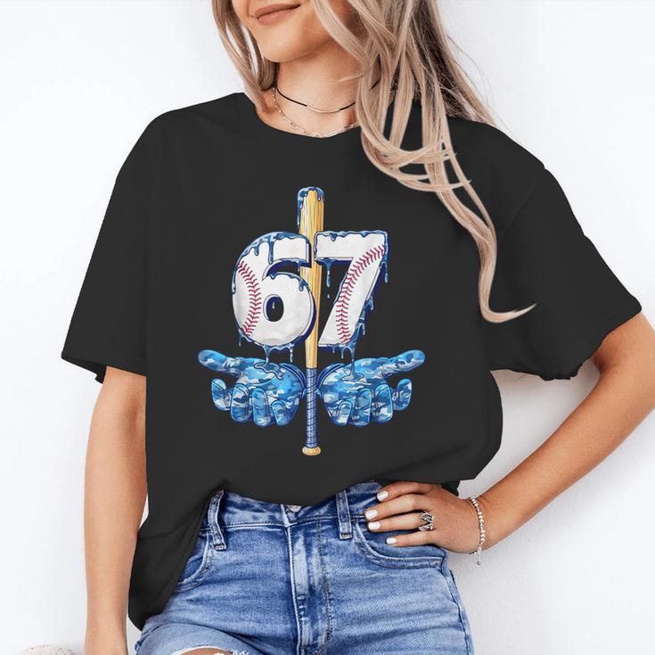 Blue Camo Baseball 67 Six Seven Camo Ice Cream Drip Boy Teen Unisex T-Shirt Blue Camo Baseball 67 Six Seven Camo Ice Cream Drip Boy Teen Unisex T-Shirt