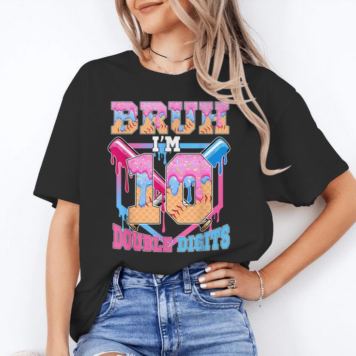 Boys 10 Double Digits 10th Birthday Ice Cream Baseball Drip Unisex T-Shirt Boys 10 Double Digits 10th Birthday Ice Cream Baseball Drip Unisex T-Shirt