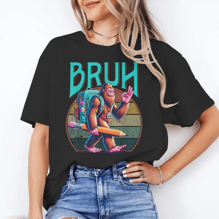 Boys Modern Bruh Big Foot Back To School Graphic Unisex T-Shirt Boys Modern Bruh Big Foot Back To School Graphic Unisex T-Shirt