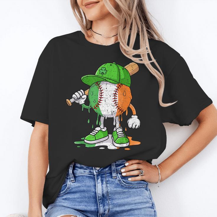 Boys St Patricks Day Irish Flag Kids Baseball Ice Cream Drip Unisex T-Shirt Boys St Patricks Day Irish Flag Kids Baseball Ice Cream Drip Unisex T-Shirt