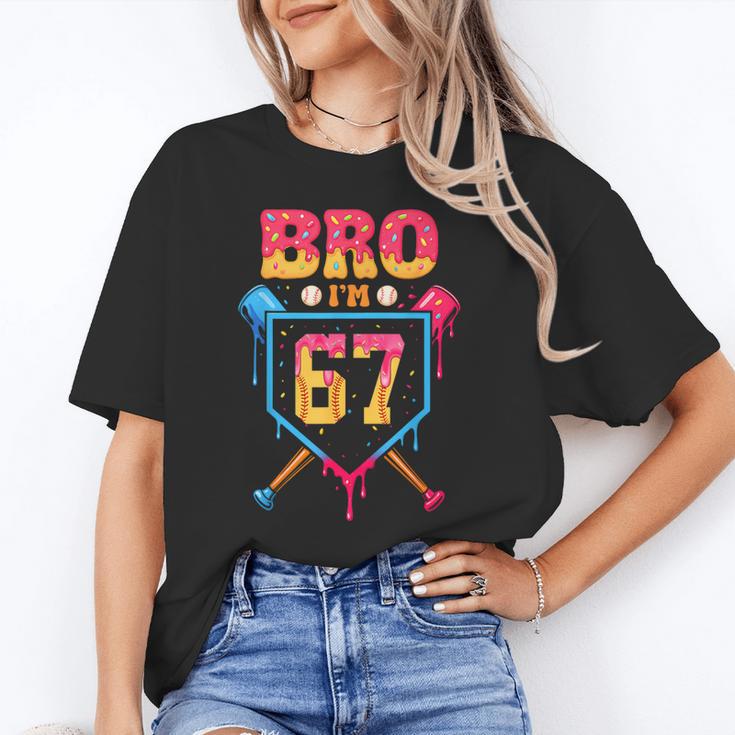 Bro I’m 67 Baseball Drip Number 67 Player 67th Birthday Unisex T-Shirt Bro I’m 67 Baseball Drip Number 67 Player 67th Birthday Unisex T-Shirt