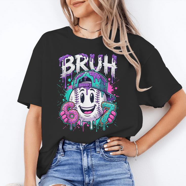 Bruh 67 Baseball Drip Boys Kids Six Seven Meme 6-7 Dripping Unisex T-Shirt Bruh 67 Baseball Drip Boys Kids Six Seven Meme 6-7 Dripping Unisex T-Shirt