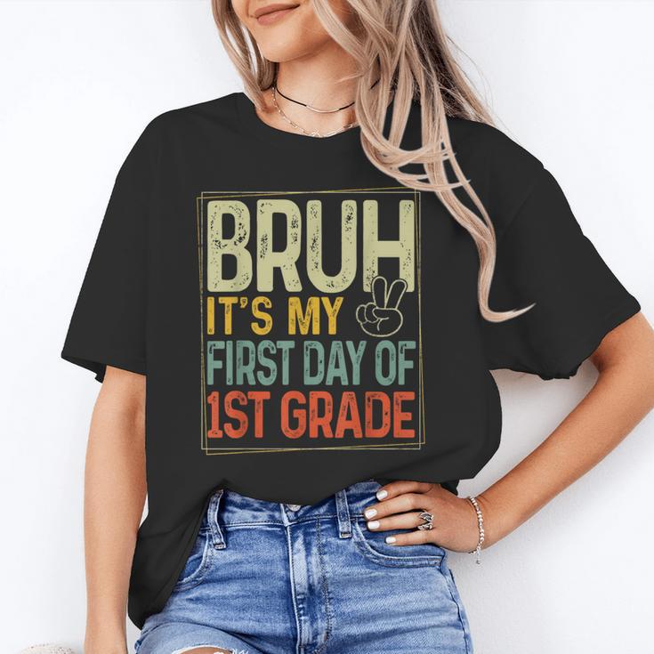 Bruh Its My First Day Of 1st Grade Back To School Boys Kids Unisex T-Shirt Bruh Its My First Day Of 1st Grade Back To School Boys Kids Unisex T-Shirt