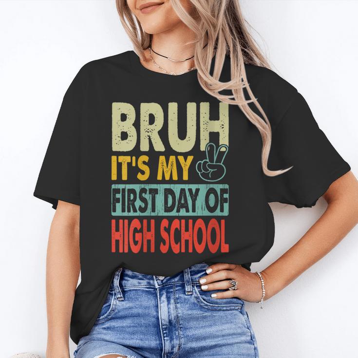 Bruh Its My First Day Of High School Back To School Boy Kid Unisex T-Shirt