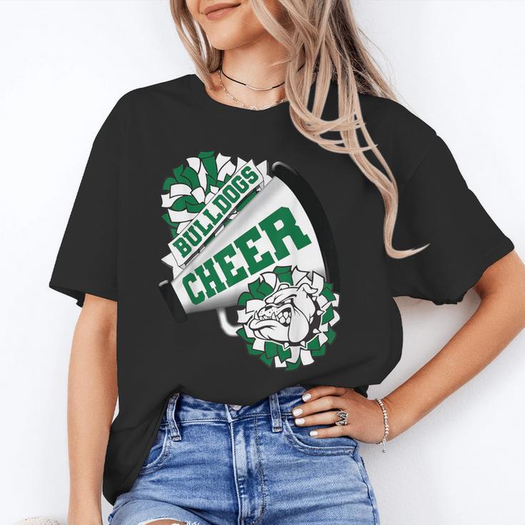 Bulldogs Cheerleading Back To School Cheer Team Spirit Green Unisex T-Shirt Bulldogs Cheerleading Back To School Cheer Team Spirit Green Unisex T-Shirt