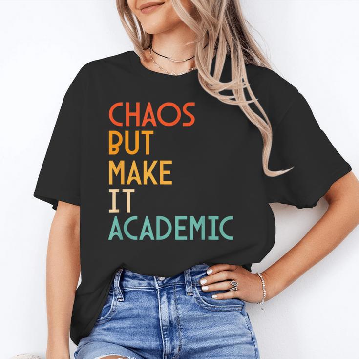 Chaos But Make It Academic Retro Back To School Unisex T-Shirt