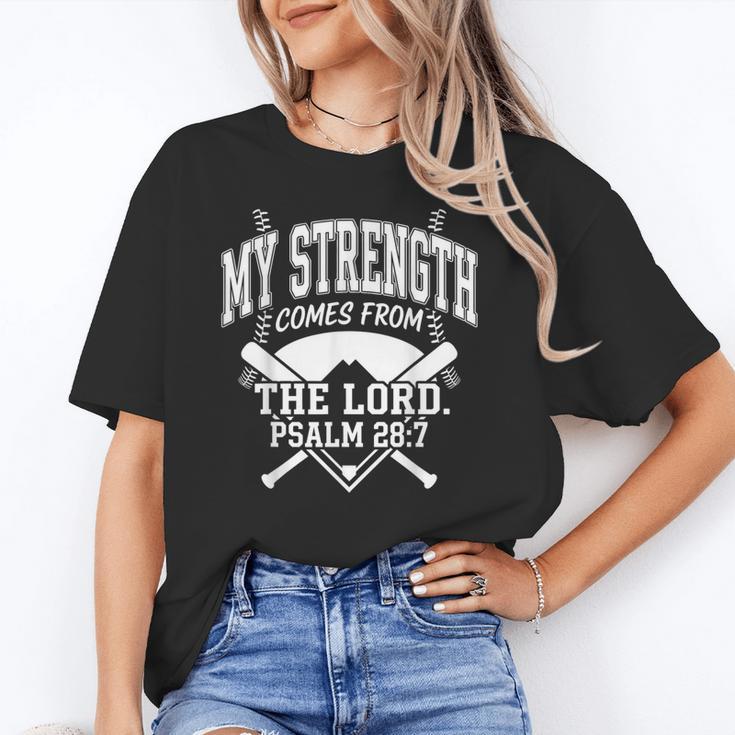 Christian Baseball My Strength Comes From The Lord Baseball Unisex T-Shirt Christian Baseball My Strength Comes From The Lord Baseball Unisex T-Shirt