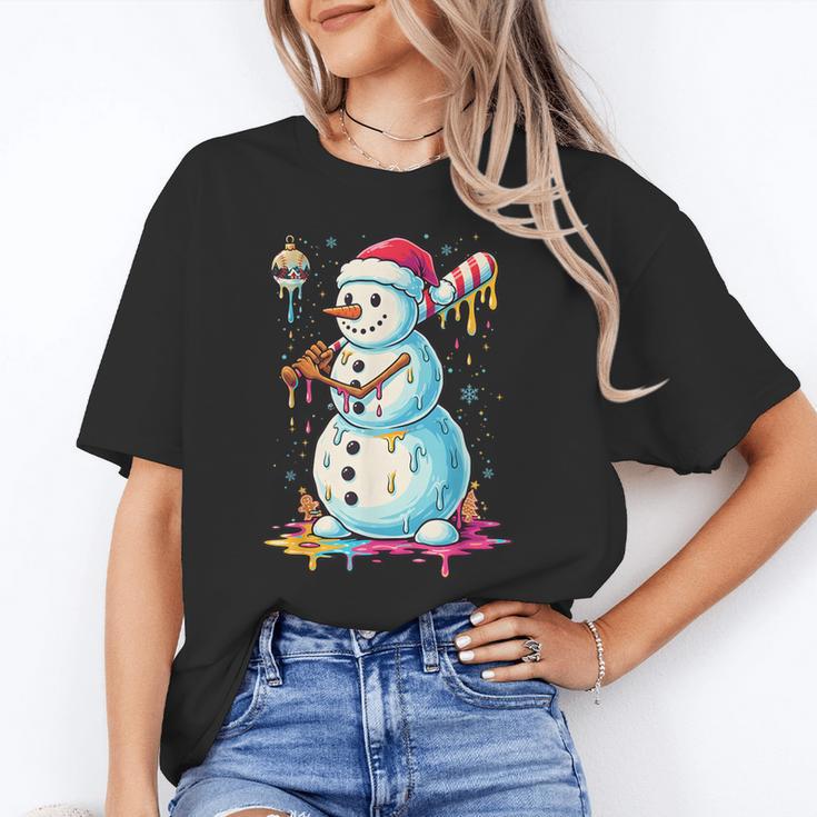 Christmas Baseball Snowman Drip For Boys Men Girls Women Unisex T-Shirt Christmas Baseball Snowman Drip For Boys Men Girls Women Unisex T-Shirt