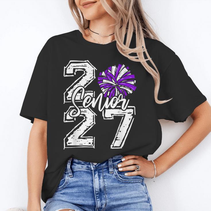 Class Of 2027 Cheer Purple Senior 2027 Back To School Unisex T-Shirt Class Of 2027 Cheer Purple Senior 2027 Back To School Unisex T-Shirt
