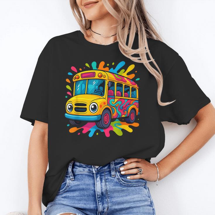 Colorful School Bus Driver Back To School Men Women Kids Unisex T-Shirt Colorful School Bus Driver Back To School Men Women Kids Unisex T-Shirt