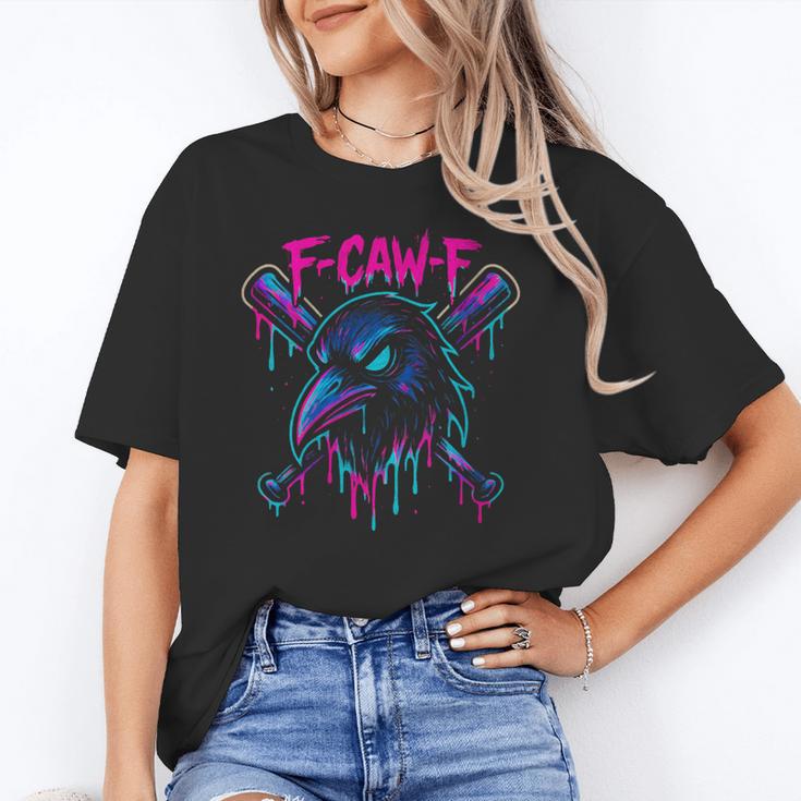 Cool Baseball F Caw F Crow Fcawf Raven Fawk Off Bird Unisex T-Shirt