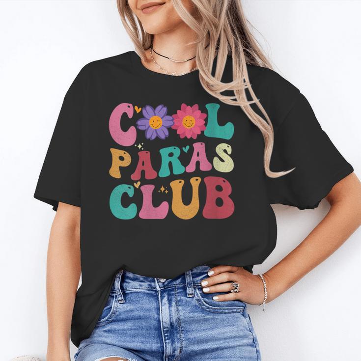 Cool Paras Club Paraprofessional Groovy Back To School Unisex T-Shirt Cool Paras Club Paraprofessional Groovy Back To School Unisex T-Shirt
