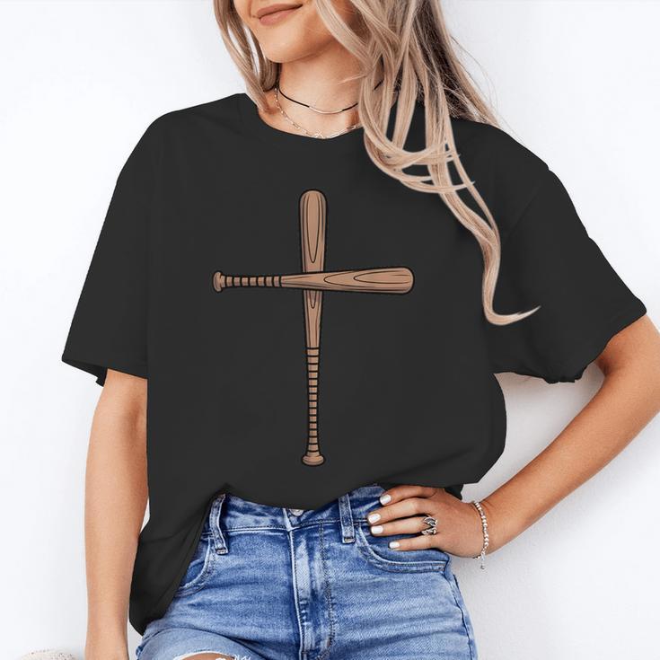 Cross Baseball Bats Christian Faith Sports Coach Pitcher Unisex T-Shirt Cross Baseball Bats Christian Faith Sports Coach Pitcher Unisex T-Shirt