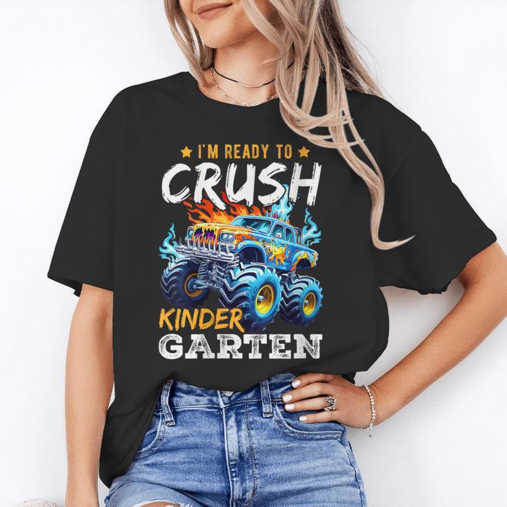 Crush Kindergarten Monster Truck Back To School Boys Unisex T-Shirt