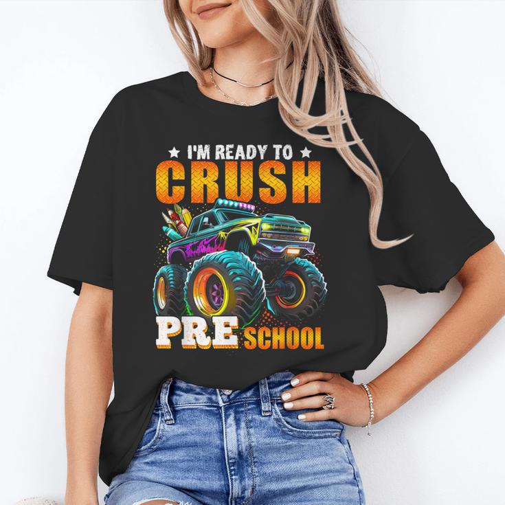 Crush Preschool Monster Truck Back To School Kids Boys Unisex T-Shirt