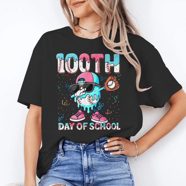 Dabbing Drippy 100th Days Of School Baseball Ice Cream Drip Unisex T-Shirt Dabbing Drippy 100th Days Of School Baseball Ice Cream Drip Unisex T-Shirt