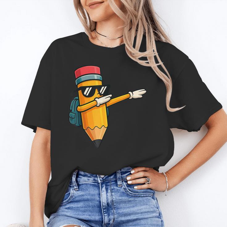 Dabbing Pencil Dancing Back To School First Day Student Boys Unisex T-Shirt Dabbing Pencil Dancing Back To School First Day Student Boys Unisex T-Shirt