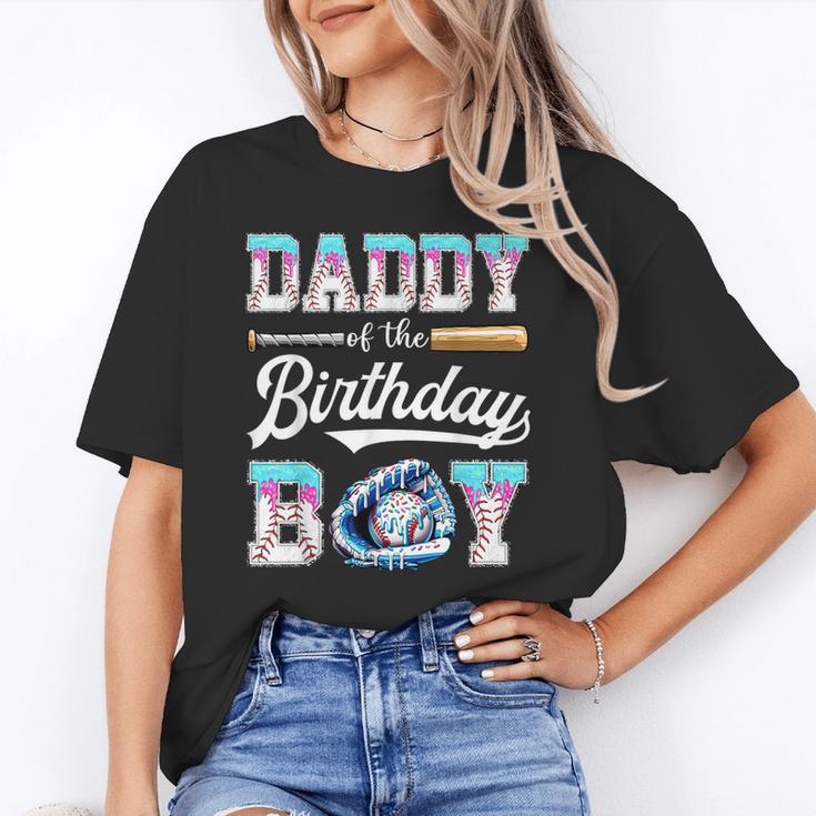 Daddy Of The Birthday Boy Baseball Ice Cream Drip Matching Unisex T-Shirt Daddy Of The Birthday Boy Baseball Ice Cream Drip Matching Unisex T-Shirt