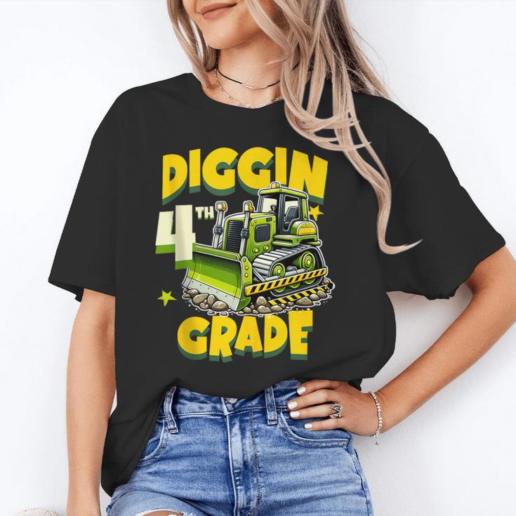 Diggin 4th Grade Bulldozer Back To School Unisex T-Shirt Diggin 4th Grade Bulldozer Back To School Unisex T-Shirt