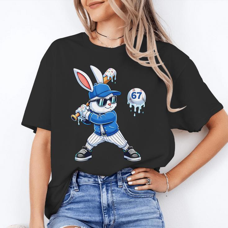 Dripping Drip Baseball Rabbit Bunny Easter Men Boy Kid Unisex T-Shirt