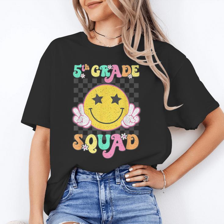 Fifth Grade Squad Smile Retro Back To School 5th Grade Unisex T-Shirt Fifth Grade Squad Smile Retro Back To School 5th Grade Unisex T-Shirt