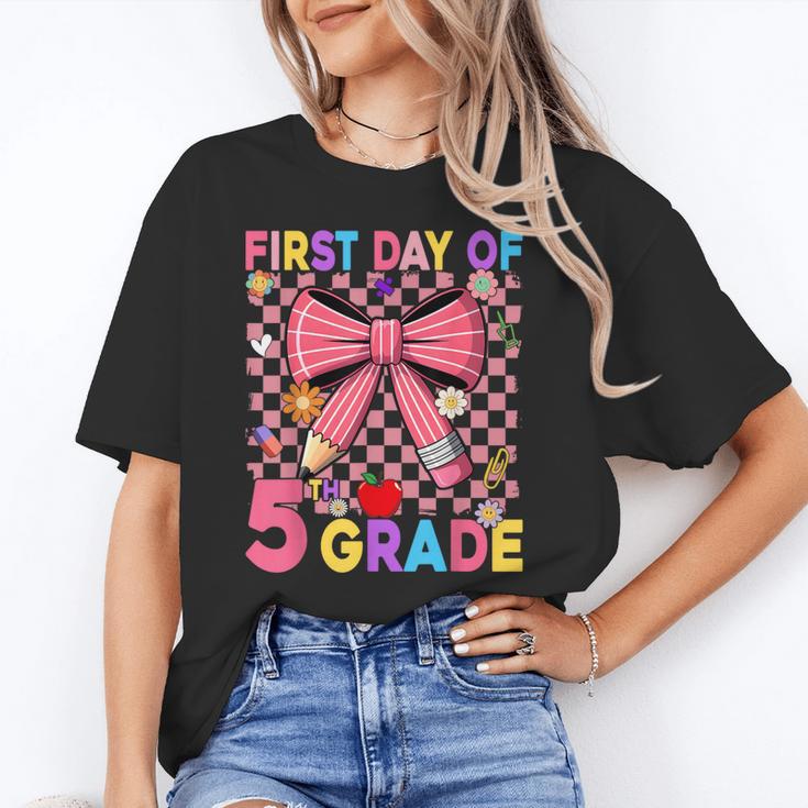 First Day Of 5th Grade Coquette Back To School Girls Kids Unisex T-Shirt