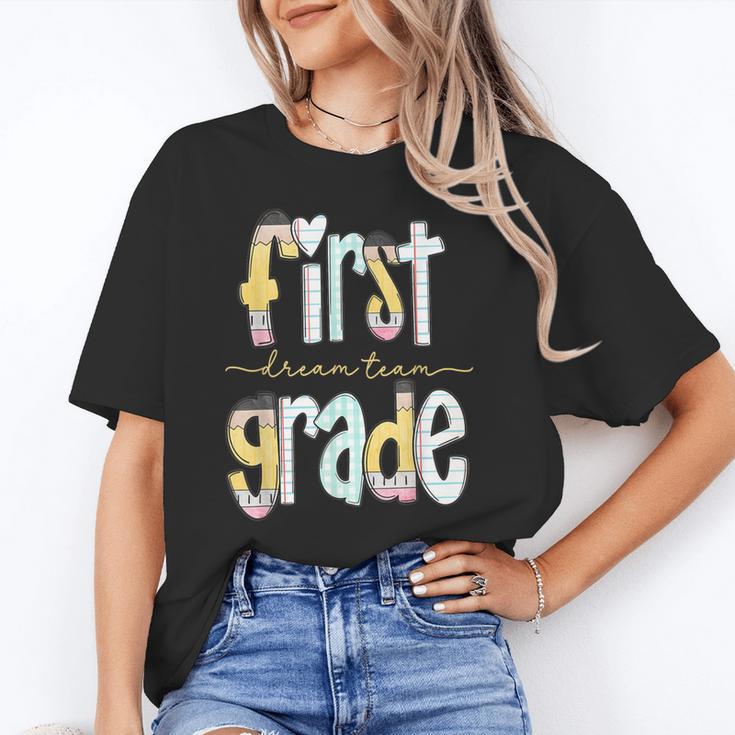 First Grade Dream Team Pencil Back To School Boys Girls Unisex T-Shirt