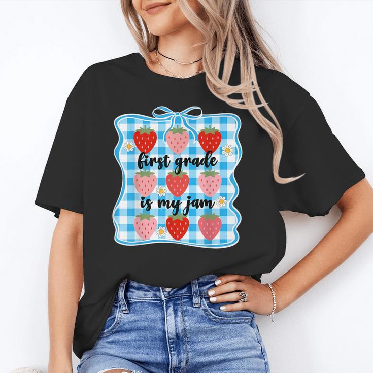 First Grade Is My Jam Strawberry 1st Grade Back To School Unisex T-Shirt First Grade Is My Jam Strawberry 1st Grade Back To School Unisex T-Shirt