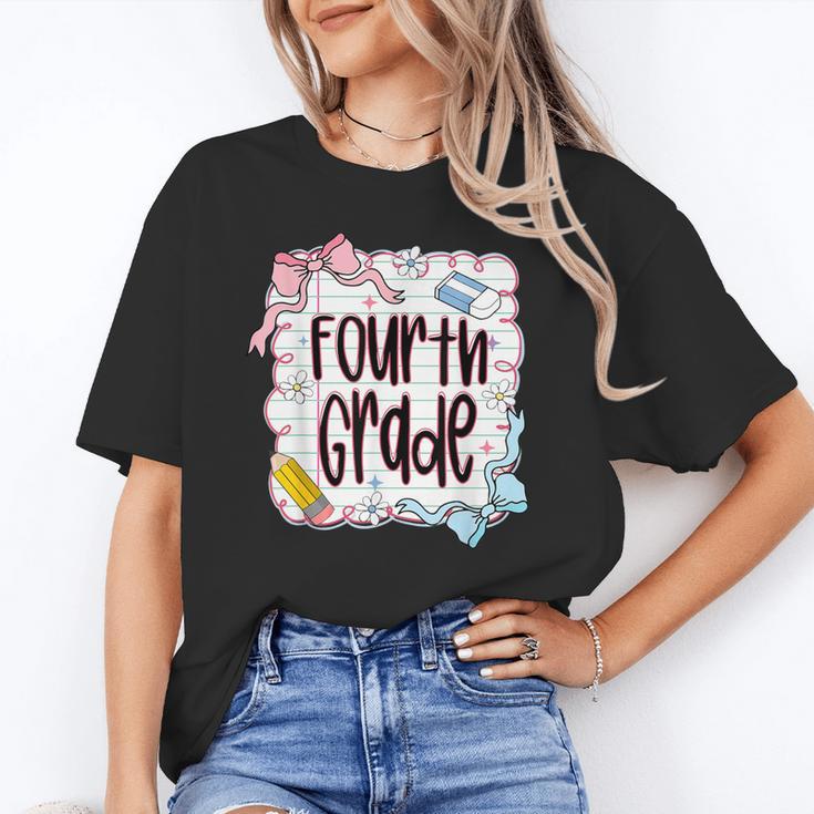 Fourth Grade Back To School For Girls Pink Notebook Unisex T-Shirt Fourth Grade Back To School For Girls Pink Notebook Unisex T-Shirt