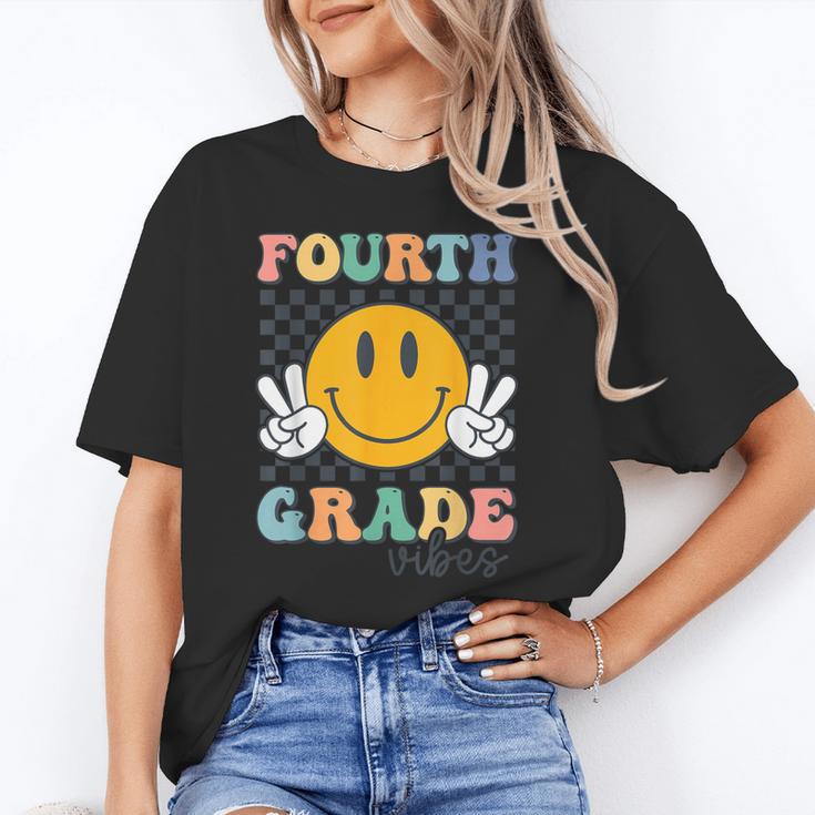 Fourth Grade Vibes Retro Smile Back To School 4th Grade Team Unisex T-Shirt Fourth Grade Vibes Retro Smile Back To School 4th Grade Team Unisex T-Shirt