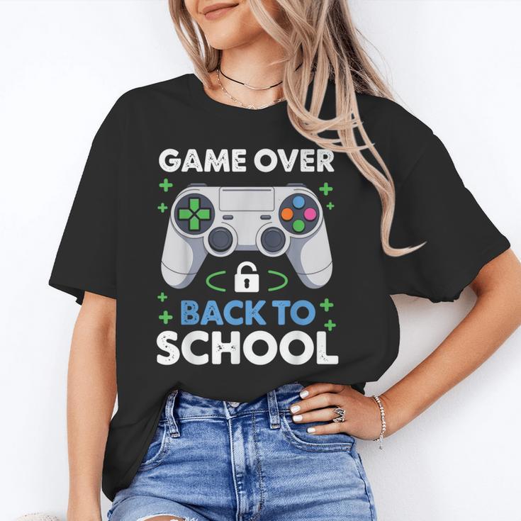 Game Over Back To School Kids First Day School Unisex T-Shirt Game Over Back To School Kids First Day School Unisex T-Shirt