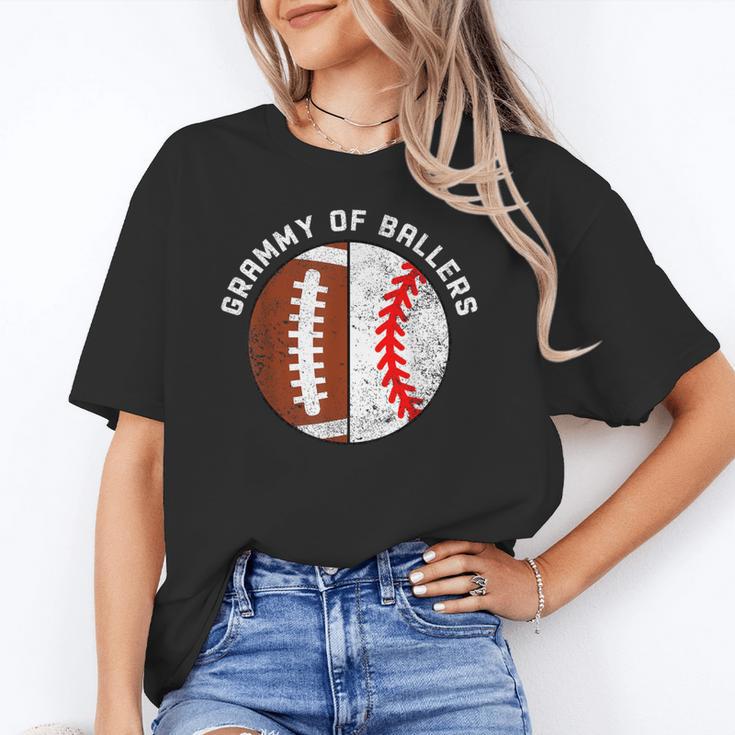 Grammy Of Ballers Football Baseball Grandma Grammy Unisex T-Shirt
